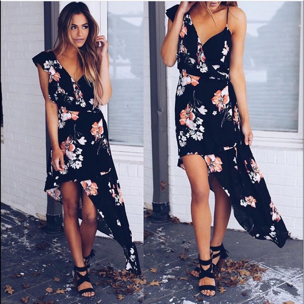 Vici Collection, Floral Dress Large